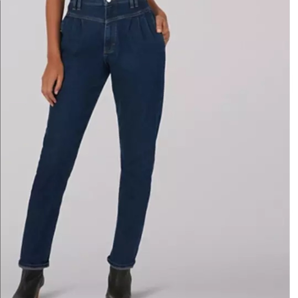 Lee vintage modern High Rise Pleated Mom Jeans - Picture 13 of 13